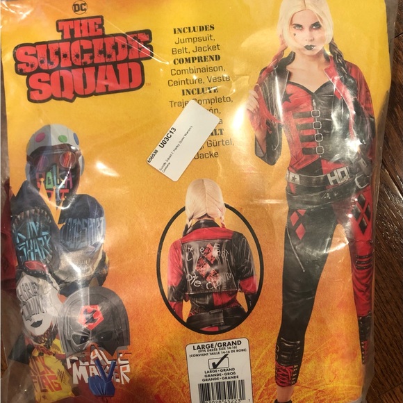 Harley Quinn suicide squad costume! Size Large. NEVER BEEN WORN. - Picture 7 of 7